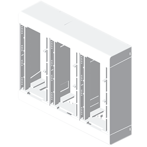 Caixa modular Unex para 6 mecanismos, em U24X