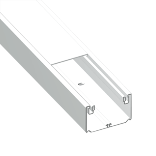 Calha para mecanismos Unex 50x80 de 1 tampa 65 mm, em U43X cor branco