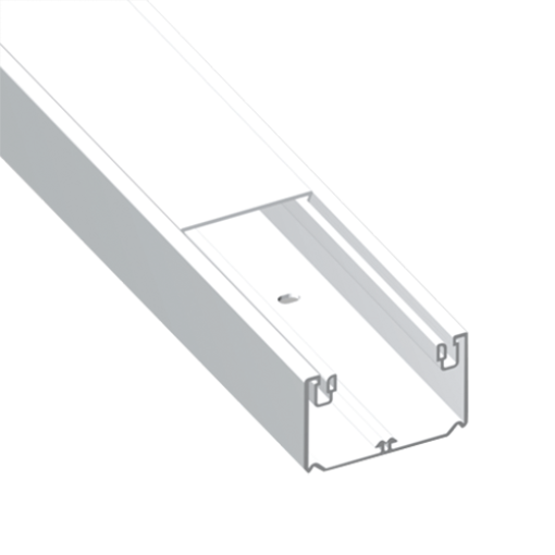 Calha para mecanismos Unex 70x100 de 1 tampa 80 mm, em U23X cor branco