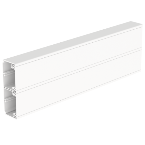 Calha para mecanismos Unex 50x150 de 2 tampas 65 e 65 mm, em U23X cor branco