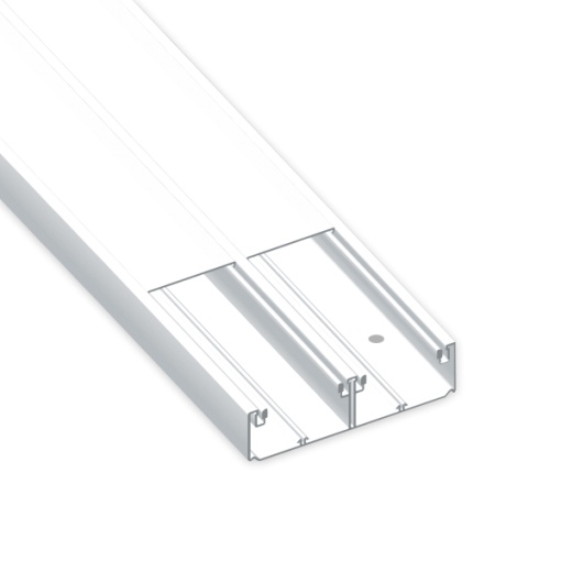 Calha para mecanismos Unex 70x170 de 2 tampas 65 e 80 mm, em U23X cor branco