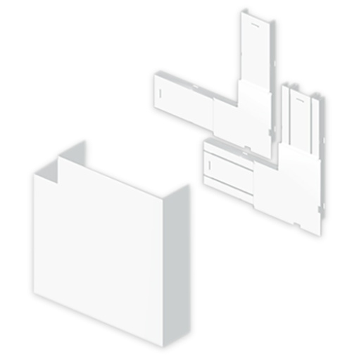 Ângulo plano Unex 50x150, em U24X cor branco