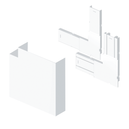 Ângulo plano Unex 70x170, em U24X cor branco