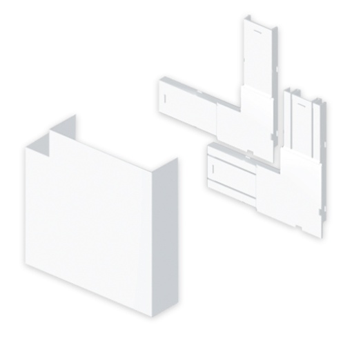 Ângulo plano Unex 70x210, em U24X cor branco