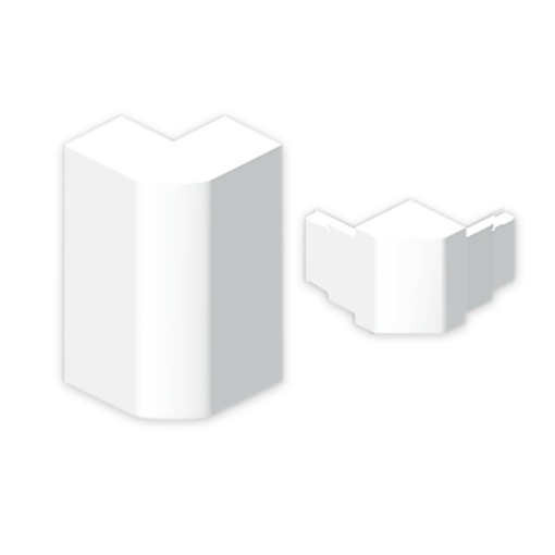 Ângulo exterior Unex 50x130, em U24X cor branco