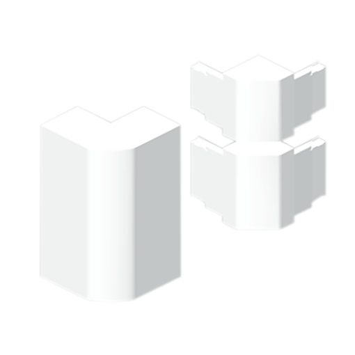 Ângulo exterior Unex 50x150, em U24X cor branco