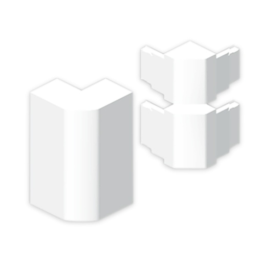 Ângulo exterior Unex 50x170, em U24X cor branco