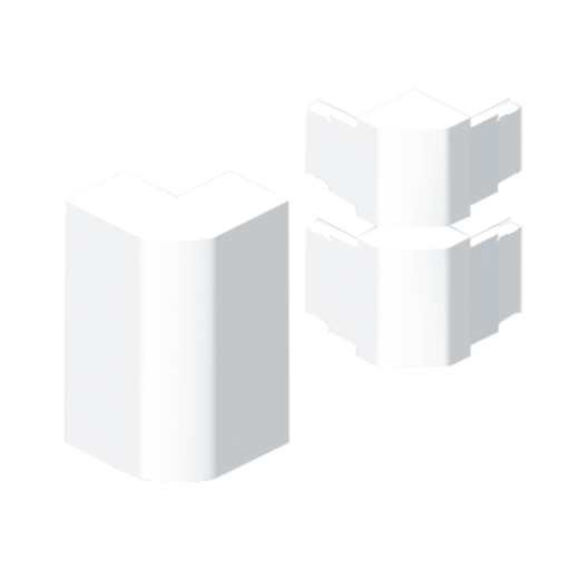Ângulo exterior Unex 70x210, em U24X cor branco