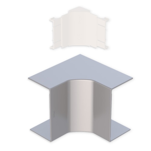 Ângulo interior Unex 70x100, em U24X cor alumínio