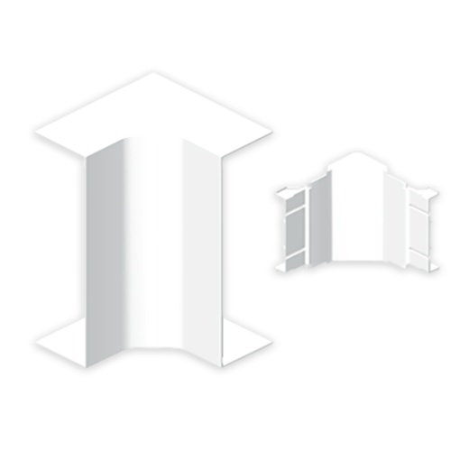 Ângulo interior Unex 70x130, em U24X cor branco