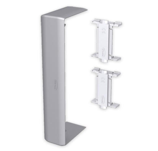 Tapa-juntas Unex 50x150, em U24X cor alumínio