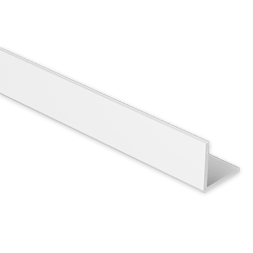 Perfil L Unex 20x20, em U23X cor branco