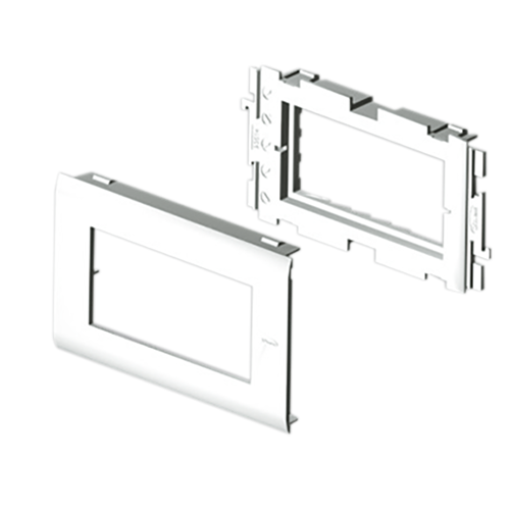 Adaptador 2 mecanismos Unex, tampa 65mm, em U24X cor branco