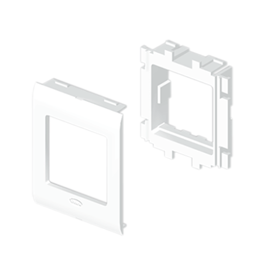 Adaptador 1 mecanismo Unex, tampa 65mm, em U43X cor branco
