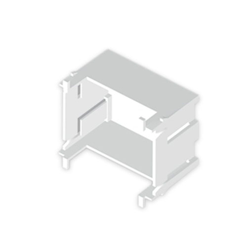 Caixa Unex 2 módulos, tampa de 65mm, em U43X