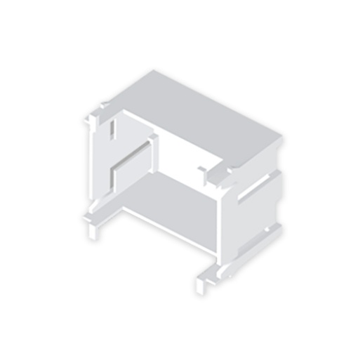 Caixa Unex 2 módulos, tampa de 80mm, em U24X