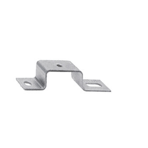 Mounting foot for mounting rail, silver, Steel, M 5, Width 18 mm