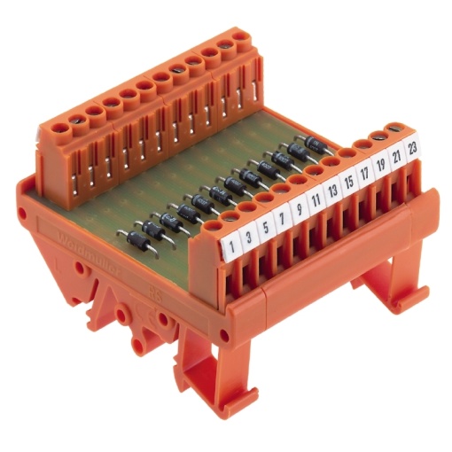 Interface module with diodes