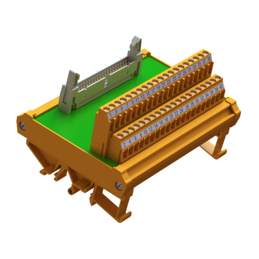 Interface module with terminal, connector, Plug-in connector in acc. with IEC60603-13  DIN41651, 40-pole, LL2N 5.08 mm, Screw connection