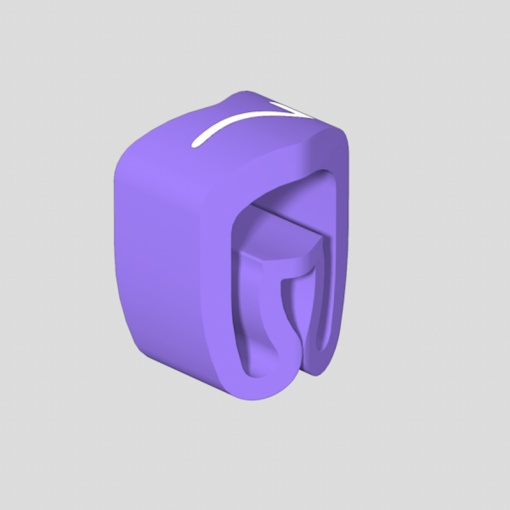 Cable coding system, violet, Conductor O.D.2.5 - 5 mm, Numbers, PVC, soft, without Cadmium, -30...80 C