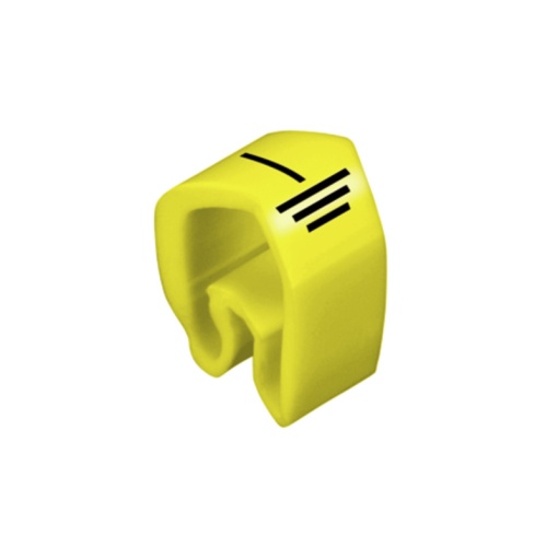 Cable coding system, yellow, Conductor O.D.4 - 10 mm, Symbols, PVC, soft, without Cadmium, -30...80 C