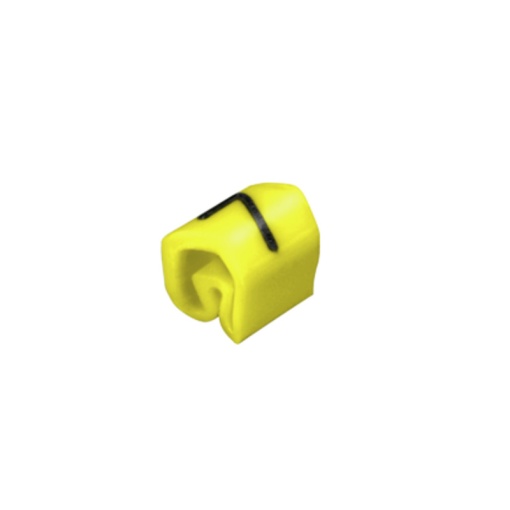 Cable coding system, yellow, Conductor O.D.1.3 - 3 mm, Numbers, PVC, soft, without Cadmium, -30...80 C