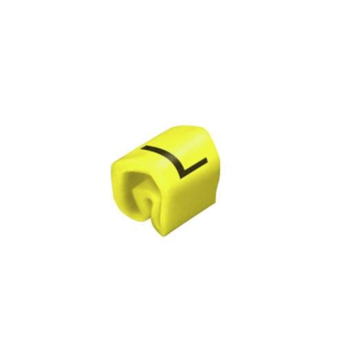 Cable coding system, yellow, Conductor O.D.1.3 - 3 mm, Upper-case letters, PVC, soft, without Cadmium, -30...80 C