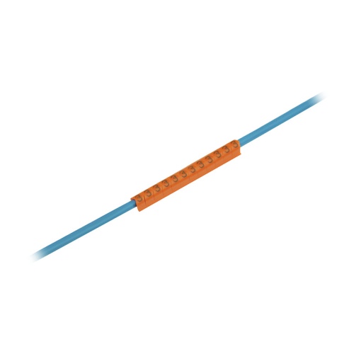 Cable coding system, orange, Conductor O.D.2.5 - 5 mm, Numbers, PVC, soft, without Cadmium, -30...80 C