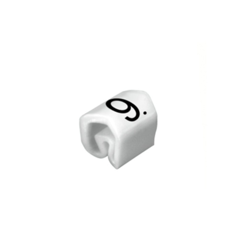 Cable coding system, white, Conductor O.D.2.5 - 5 mm, Numbers, PVC, soft, without Cadmium, -30...80 C