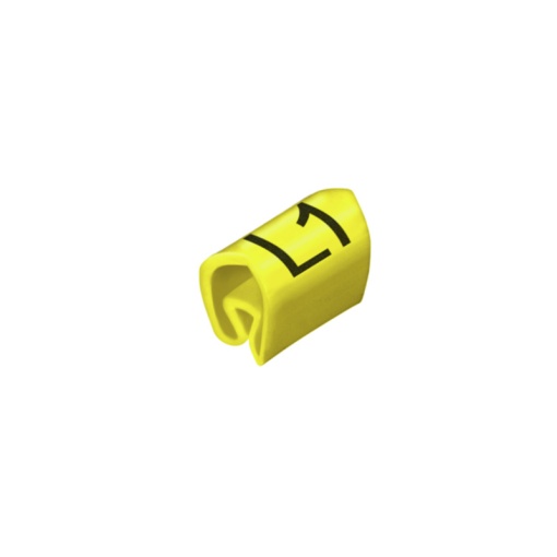 Cable coding system, yellow, Conductor O.D.2.5 - 5 mm, Mixed characters, PVC, soft, without Cadmium, -30...80 C