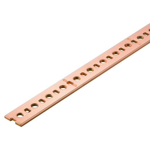 Busbar terminal, Natural, Height 15 mm, Depth 2 mm, Copper