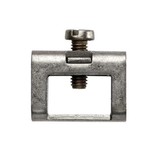 Clamping yoke bus-bar, Clamping yoke, silver, 4 mm², Width 5.3 mm, M 3, Steel