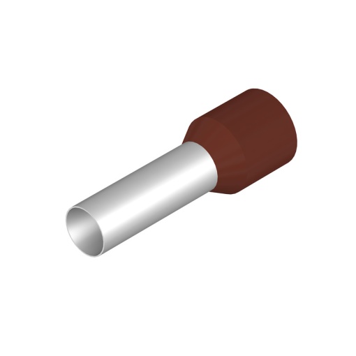 Wire end ferrule, 25 mm², Stripping length 24 mm, Colour brown, Insulation Available