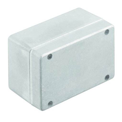 Metal housing, Width 130 mm, Height 82 mm, Depth 72 mm, untreated, Flange plate No, Aluminium AlSi12