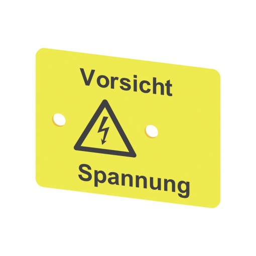 Terminal cover, yellow, PVC, Height 36 mm, Width 47.6 mm, Depth 1 mm, V-2