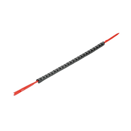 Mounting mandrel, 2.5 - 5 mm, 4.2 mm, Printed characters Numbers, 0, black