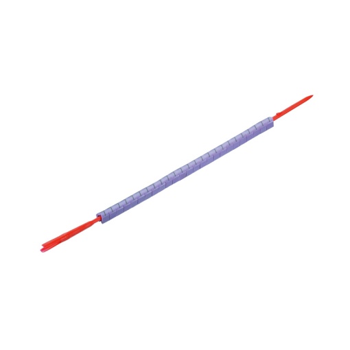 Mounting mandrel, 2.5 - 5 mm, 4.2 mm, Printed characters Numbers, 7, violet