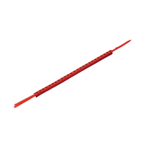 Mounting mandrel, 1.3 - 3 mm, 3.4 mm, Printed characters Symbols, , red