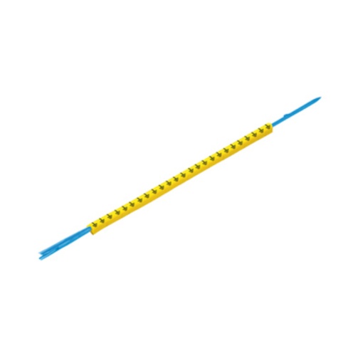 Mounting mandrel, 2.5 - 5 mm, 153 x 4.2 mm, Printed characters neutral, Blank, yellow