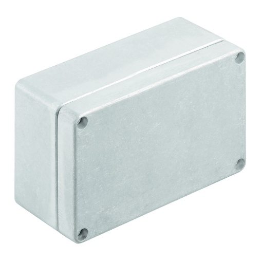 Metal housing, Width 125 mm, Height 80 mm, Depth 57 mm, untreated, Flange plate No, Aluminium AlSi12