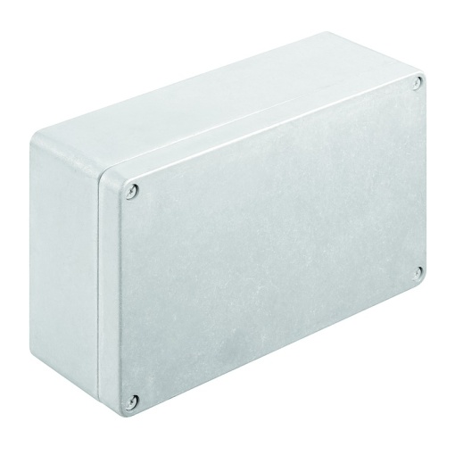 Metal housing, Width 260 mm, Height 160 mm, Depth 91 mm, untreated, Flange plate No, Aluminium AlSi12