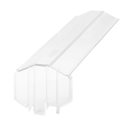 Terminal cover, Transparent, Height 70 mm, Width 4 mm, Depth 49.5 mm, V-2