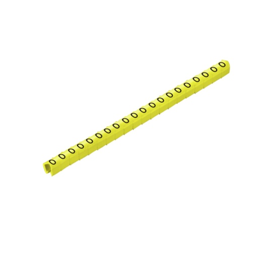 Cable coding system, yellow, Conductor O.D.2 - 3 mm, Numbers, PVC, soft, without Cadmium, -30...80 C
