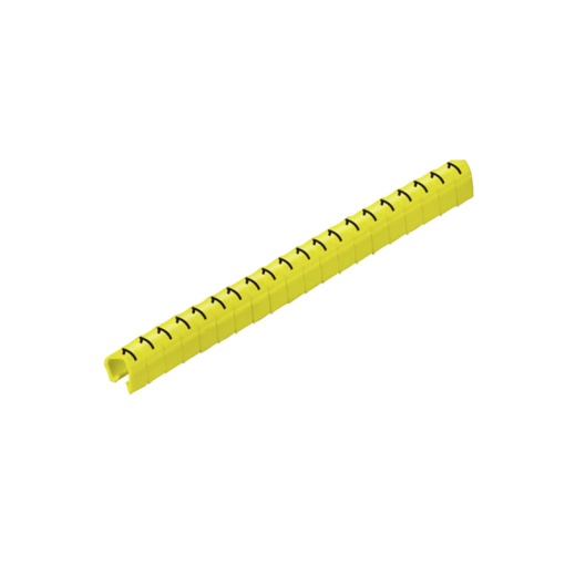 Cable coding system, yellow, Conductor O.D.4 - 5 mm, Numbers, PVC, soft, without Cadmium, -30...80 C