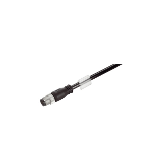 Ethernet Railway Cable assembled, One end without connector, M12 D-code  IP 67 straight pin, Open, Number of poles 4, Length 10 m