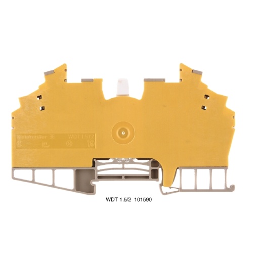 Test-disconnect terminal, Screw connection, dark beige, 1.5 mm², 10 A, 250 V, Number of connections 2, Number of levels 2
