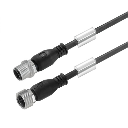 Sensor-actuator Cable, M12  M12, Number of poles 3, 1.5 m, pin, straight - socket, straight, LED No, Shielded No
