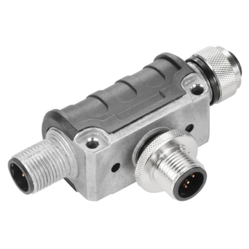 Sensor-actuator adaptor, Number of poles 5, Coding B-coded, M12, 60 V