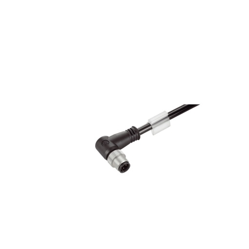 Ethernet Railway Cable assembled, One end without connector, M12 D-code  IP 67 angled pin, Open, Number of poles 4, Length 5 m