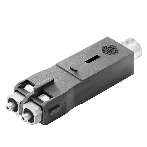 FO connector, IP67 with housing, Connection 1 SCRJ, Connection 2 Crimp, POF